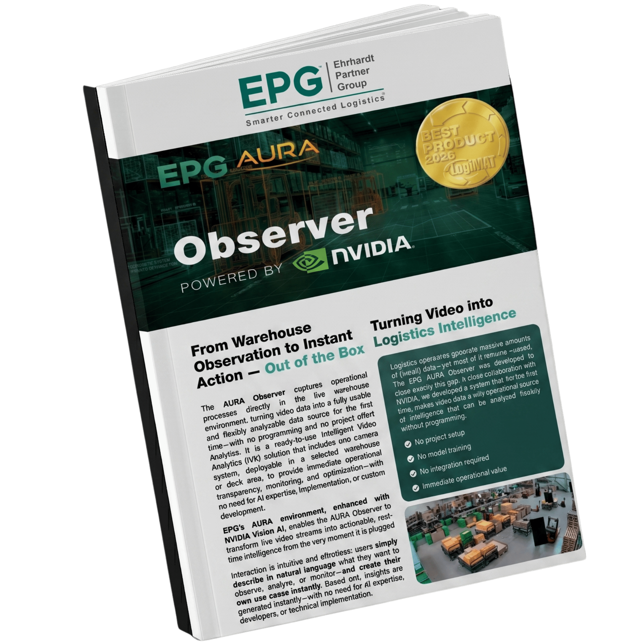 EPG Observer logistics software powered by NVIDIA.