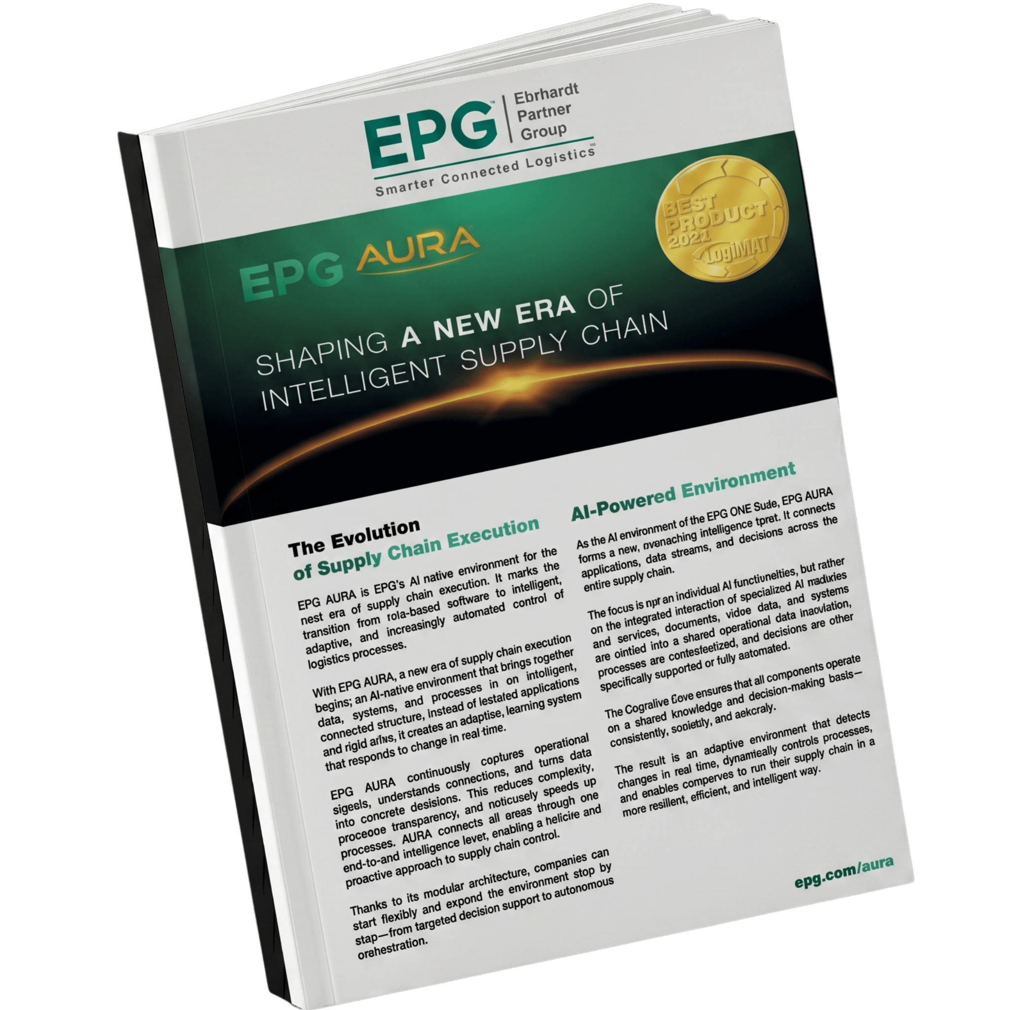 Brochure for EPG's intelligent supply chain solutions.