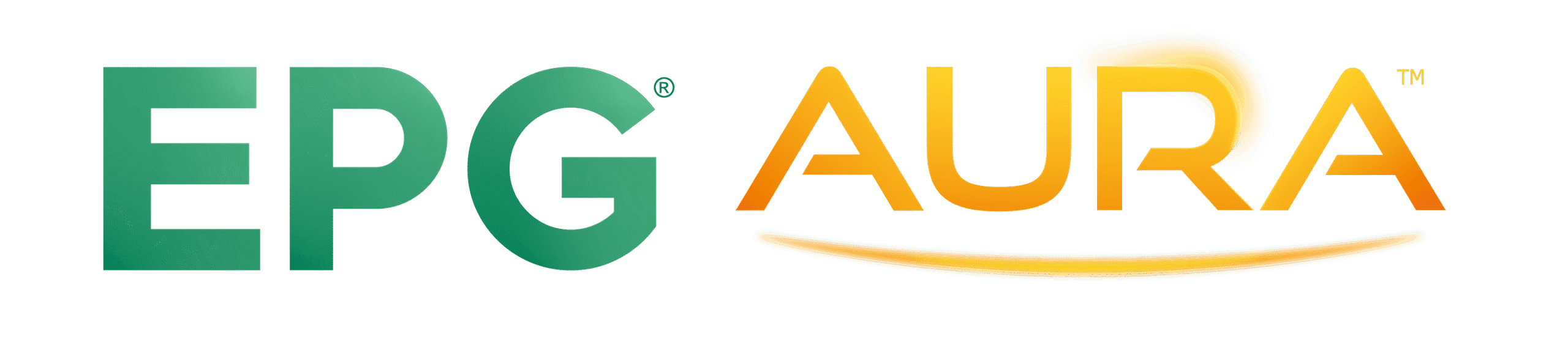 Logo EPG Aura vert et orange