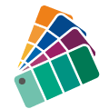 Color palette with multiple swatches in a fan arrangement.