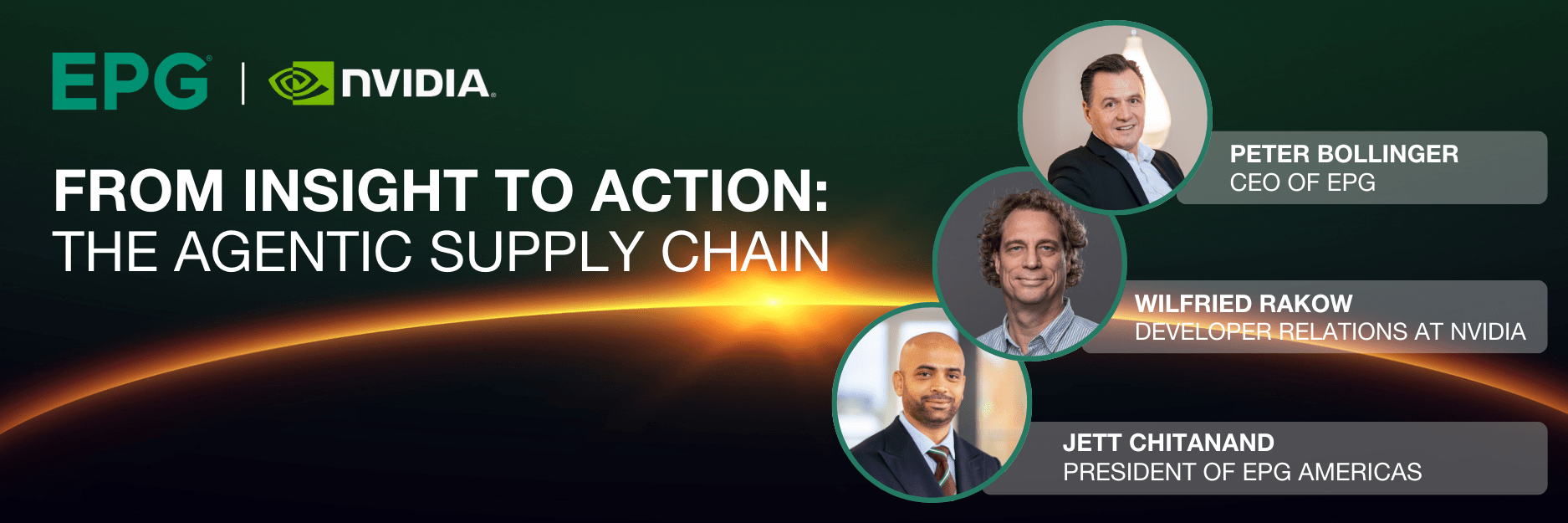 EPG and NVIDIA discuss supply chain transformation event.