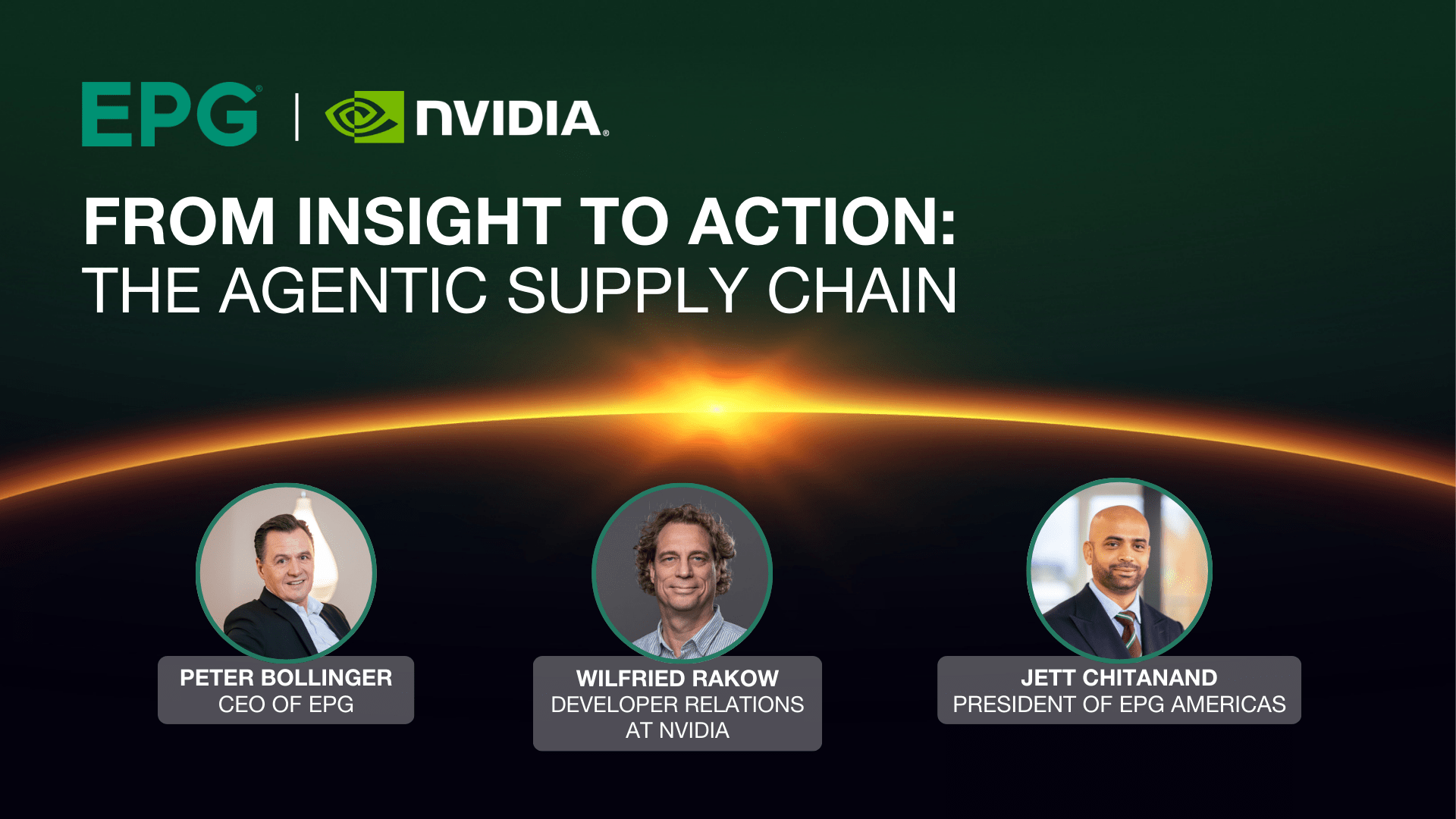 EPG and NVIDIA supply chain discussion panel.
