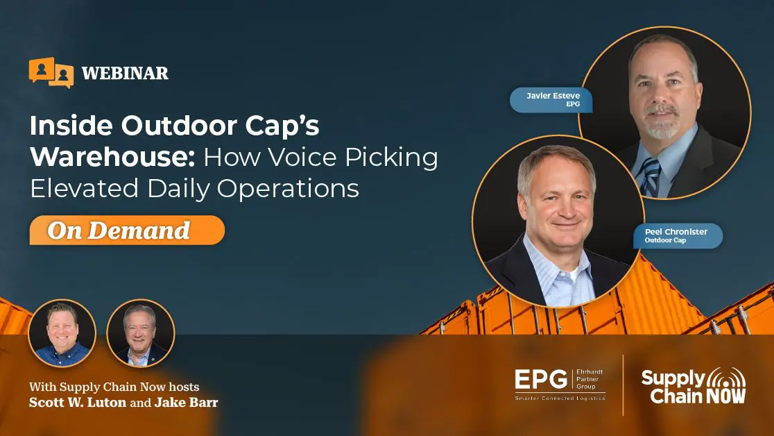 Webinar on voice picking in warehouses, on demand.