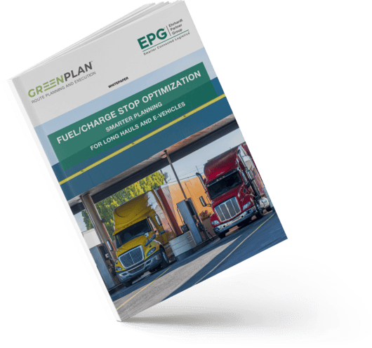 Fuel/Charge Stop Optimization Guide with Trucks on Cover