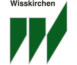 Wisskirchen logo with three green shapes