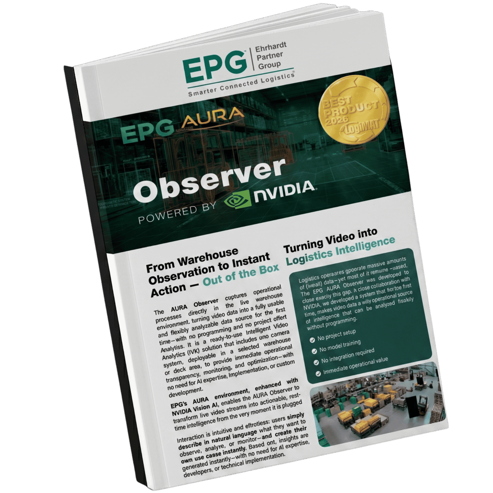 EPG Observer logistics software powered by NVIDIA.
