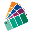 Color palette with multiple swatches in a fan arrangement.