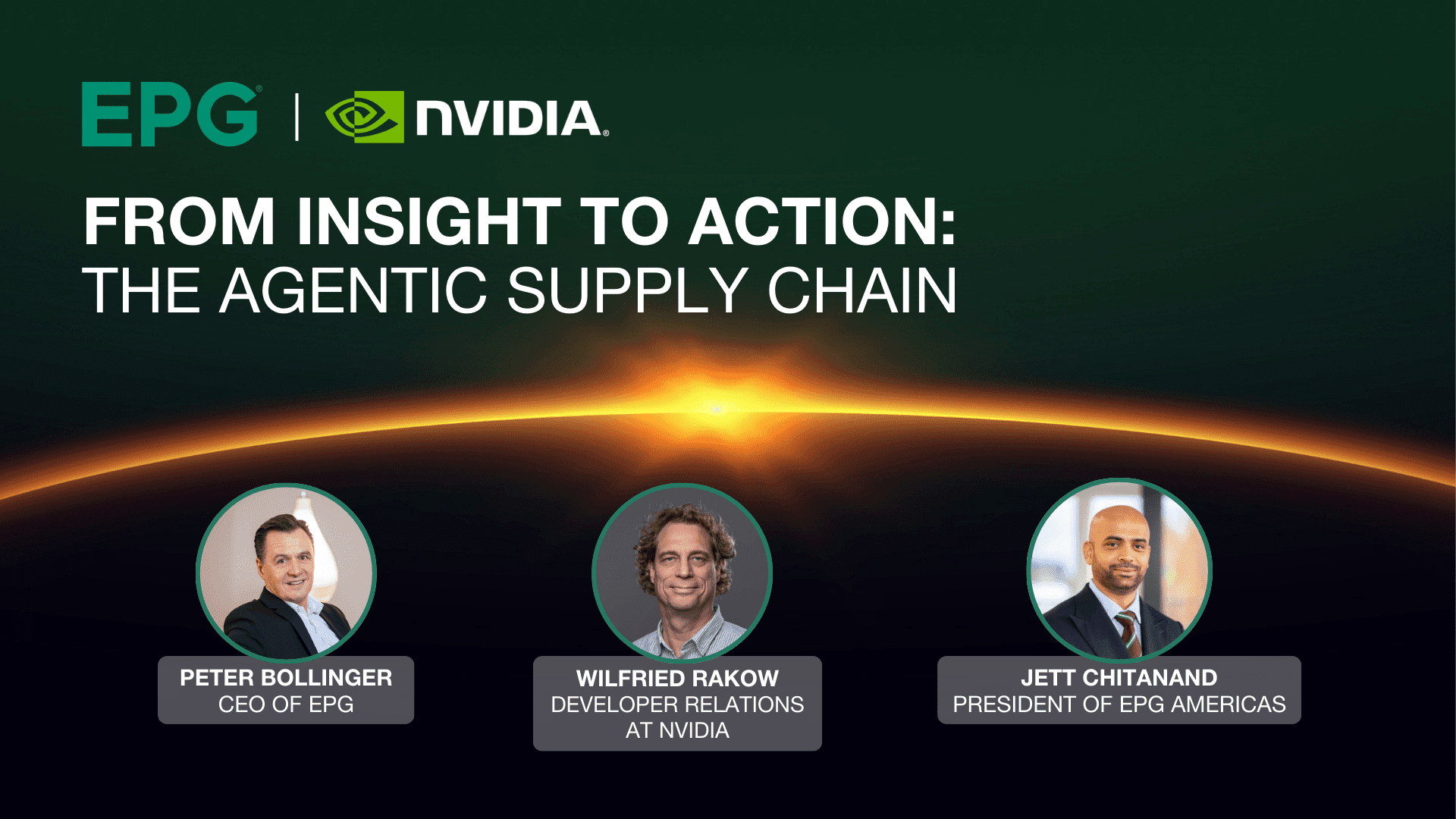 EPG and NVIDIA supply chain discussion panel.