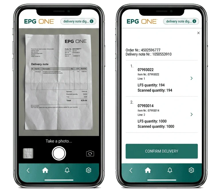 EPG ONE Aura IVA Example Shown On Smartphone