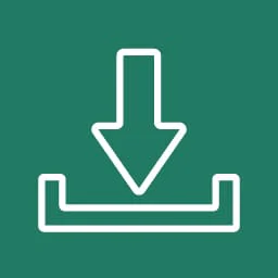 Download icon with arrow pointing down