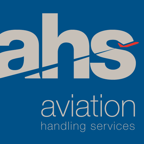 Aviation Handling Services logo with airplane graphic.