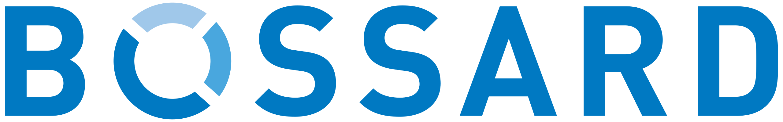 Bossard logo with blue text