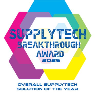 SupplyTech Breakthrough Award 2025 winner badge