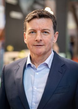 Professional man in suit at event