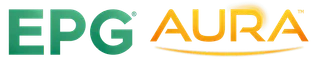 EPG Aura logo with green and orange colors.