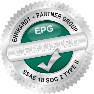 EPG SSAE 18 SOC 2 Type II certified badge
