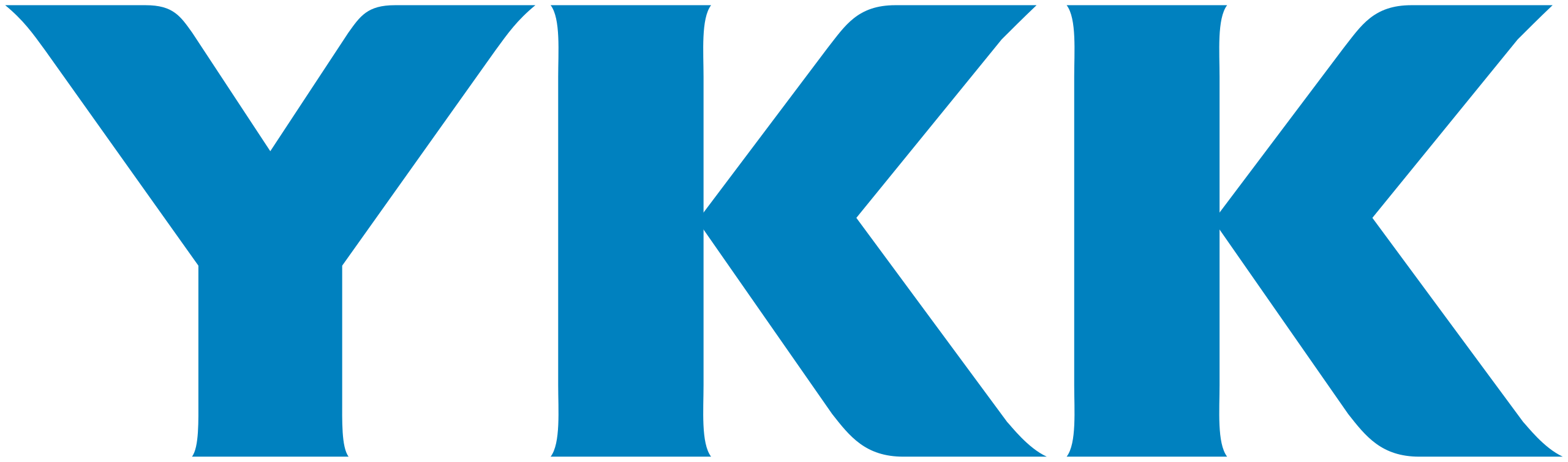 YKK logo in blue